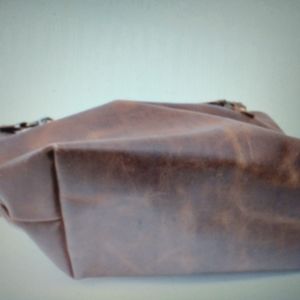Brown leather bag